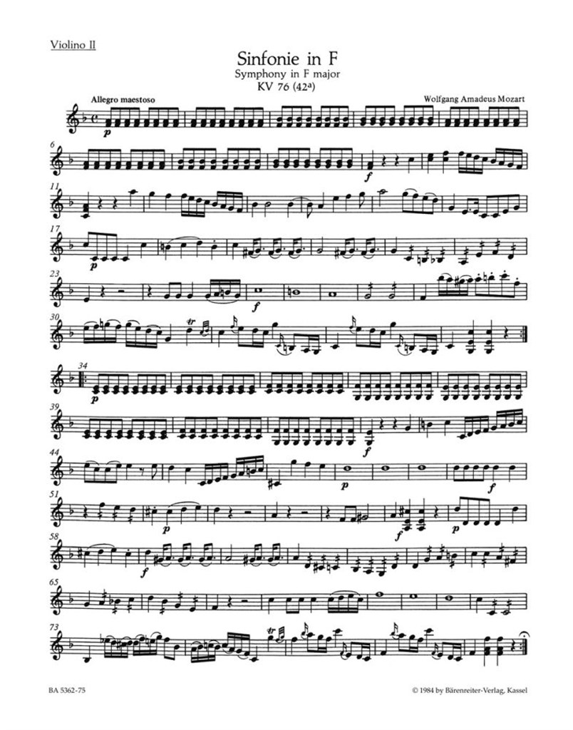 Symphony in F Major No. 43